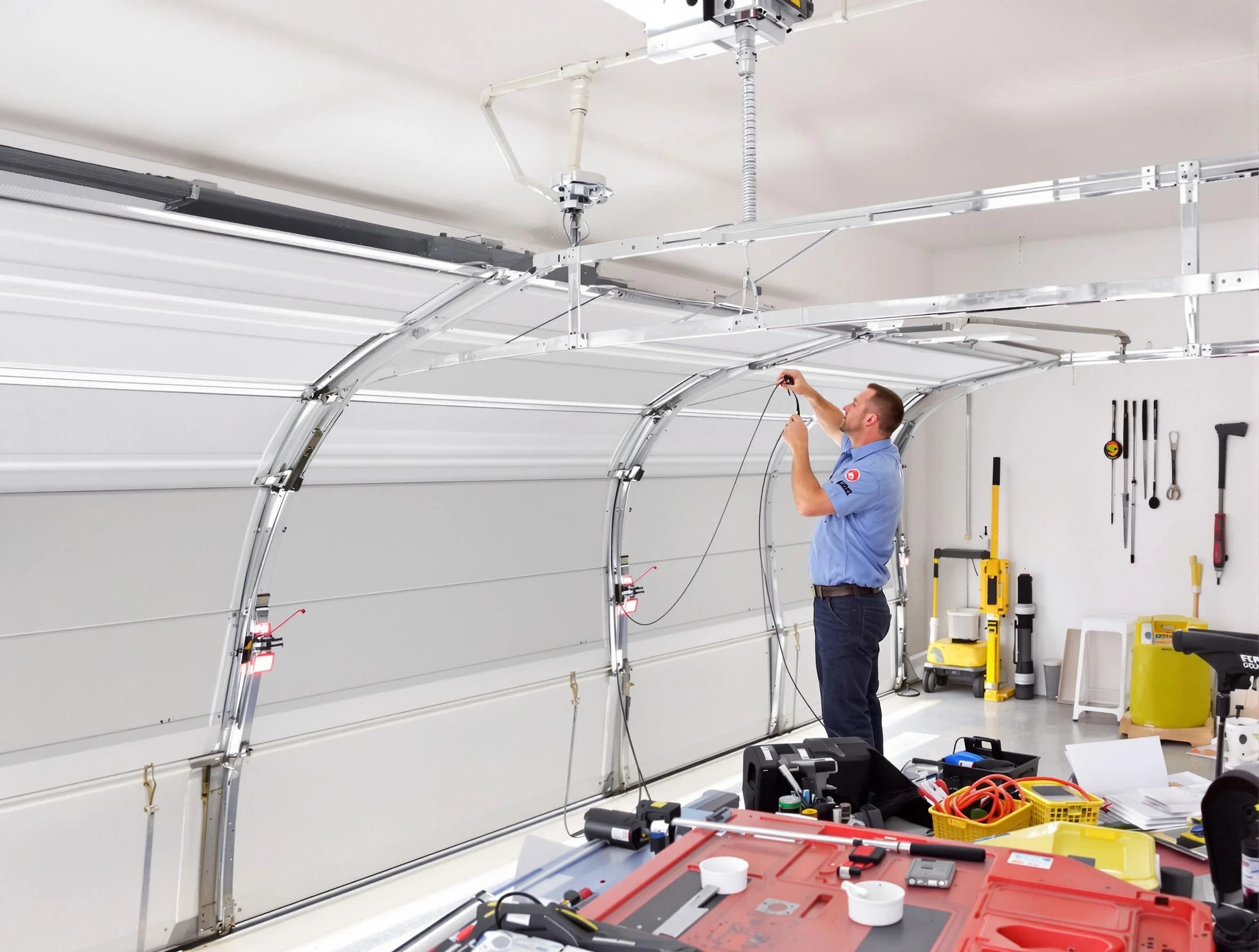 Garage door cable repair service by Hoover Garage Door Repair in Hoover