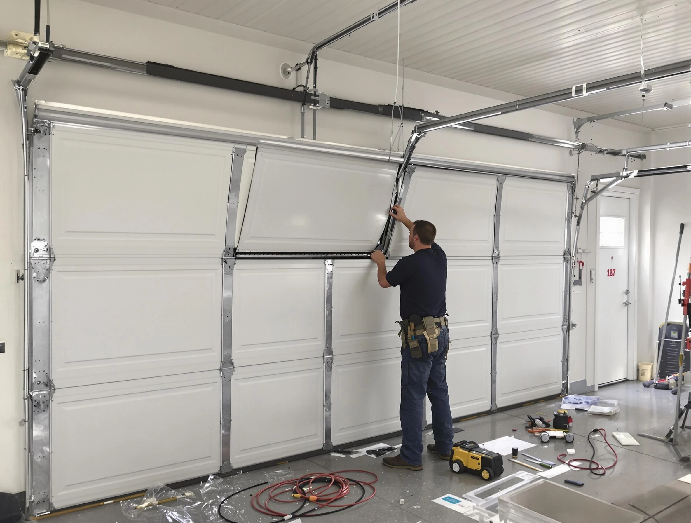 Garage Door Section Replacement in Hoover