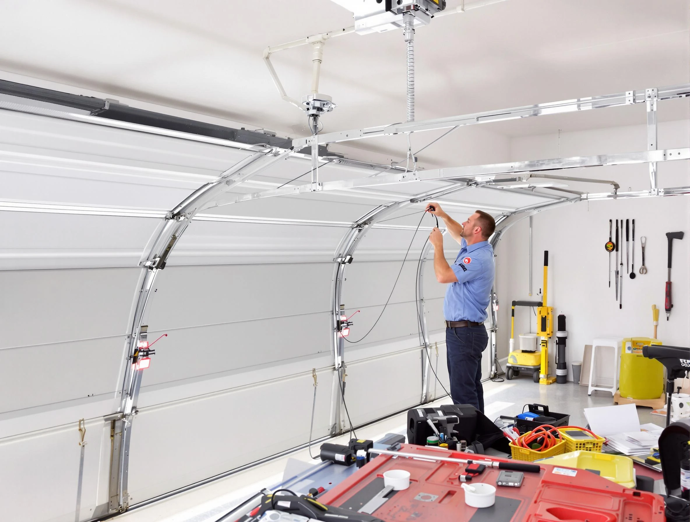 Garage door cable repair service by Hoover Garage Door Repair in Hoover