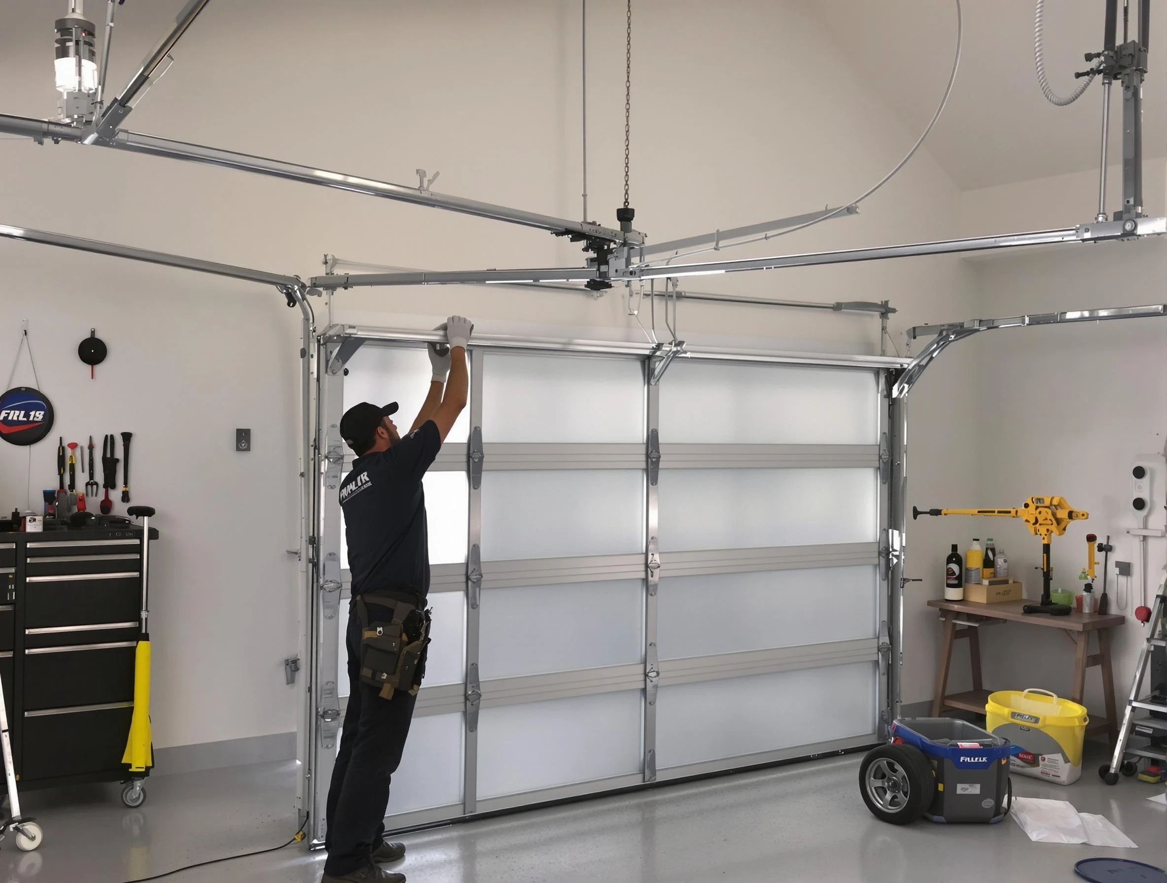 Hoover Garage Door Repair certified team performing precision garage door installation in Hoover