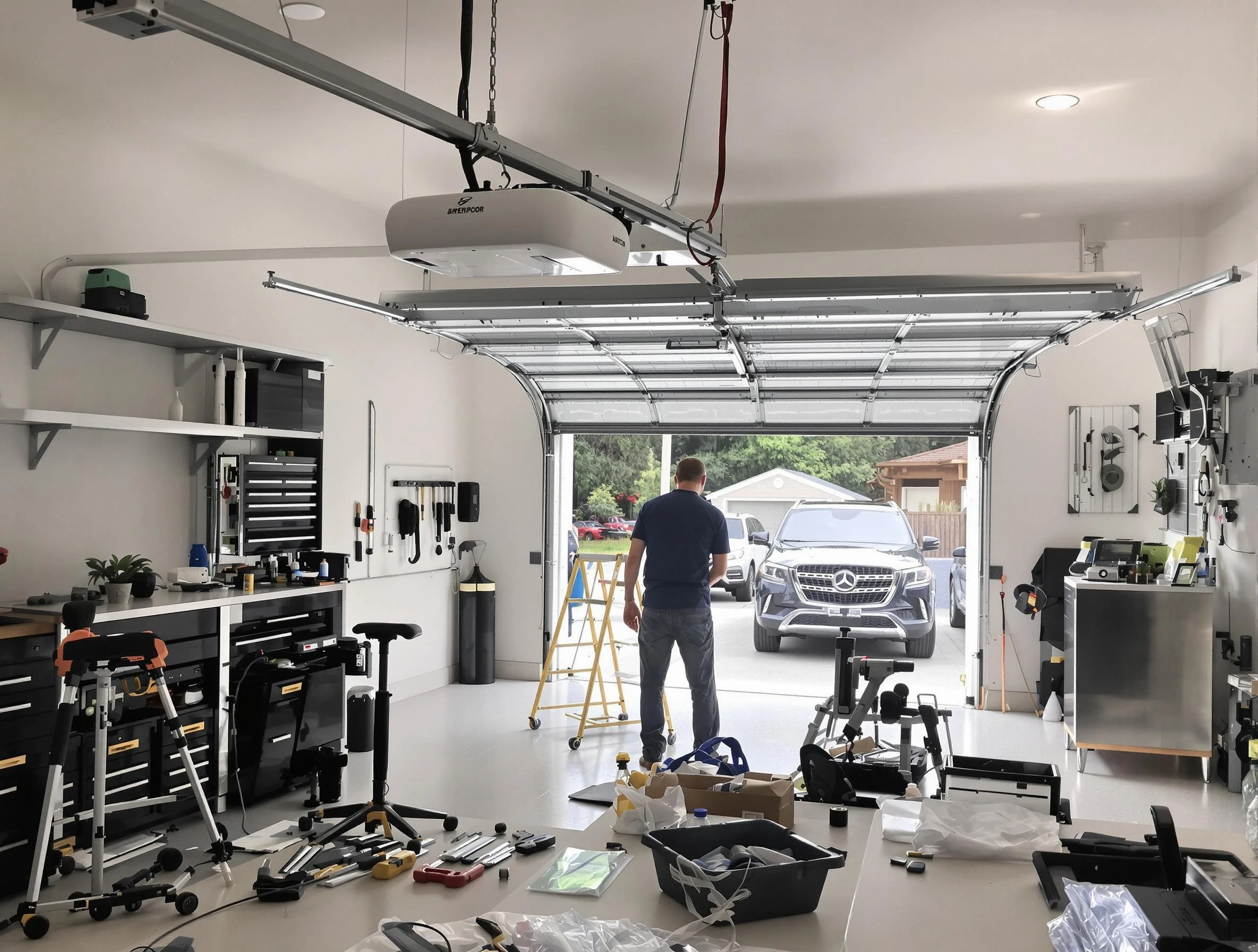 Garage door opener installation by Hoover Garage Door Repair in Hoover